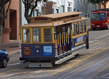 Cable car in San Francisco