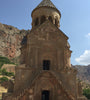 Armenian church with external stone staircase, part of Noravank Momastery in Armenia