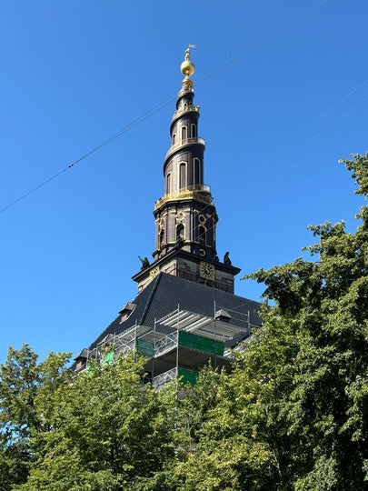 Church of Our Saviour Copenhagen, a notable baroque church known for its distinctive spiral spire