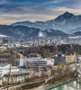 View of Innsbruck, Austria and the surrounding Alps