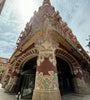 Ornate Gaudi designed building in Barcelona