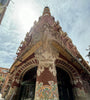 Ornate Gaudi designed building in Barcelona