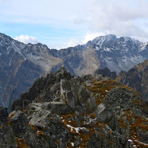 High Tatras Mountains Slovakia on a cloudy day