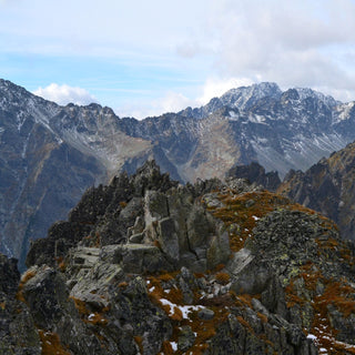 High Tatras Mountains Slovakia on a cloudy day
