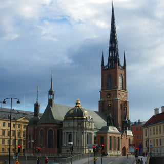 Riddarholmen Church tower and spire one of Stockholm’s oldest structures, it serves as the final resting place for many Swedish kings and nobles