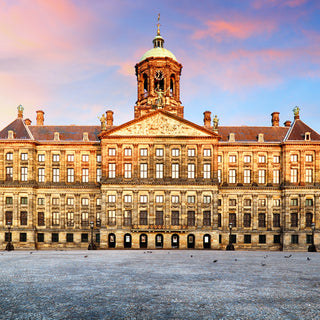 Royal Palace Amsterdam. Three bays project at each corner, together with the seven central bays of the long façades