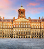 Royal Palace Amsterdam. Three bays project at each corner, together with the seven central bays of the long façades