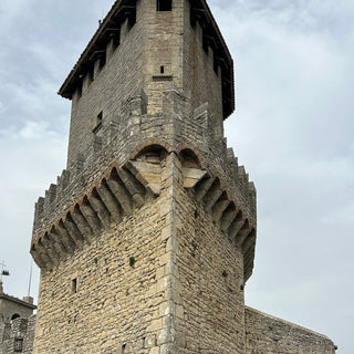 First of the three towers of San Marino located on the peak of Monte Titano